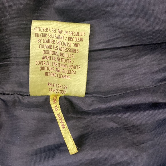 Soia & kyo black leather jacket. Size medium. - Picture 6 of 8